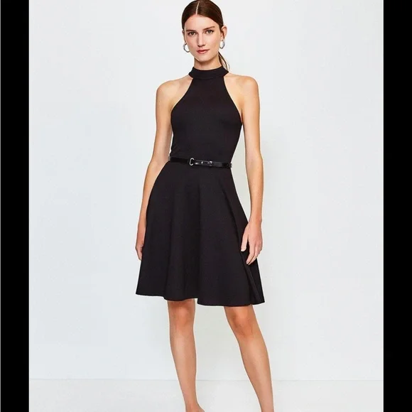 Karen Millen | Dresses | Karen Millen Little Black Dress With Belt |  Poshmark